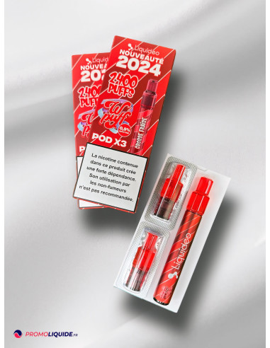 Kit Grosse Fraise - Pod 2.0 - Wpuff Pods Liquideo